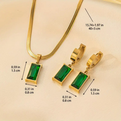 Olivia – Verdain smyckeset i 18k guld