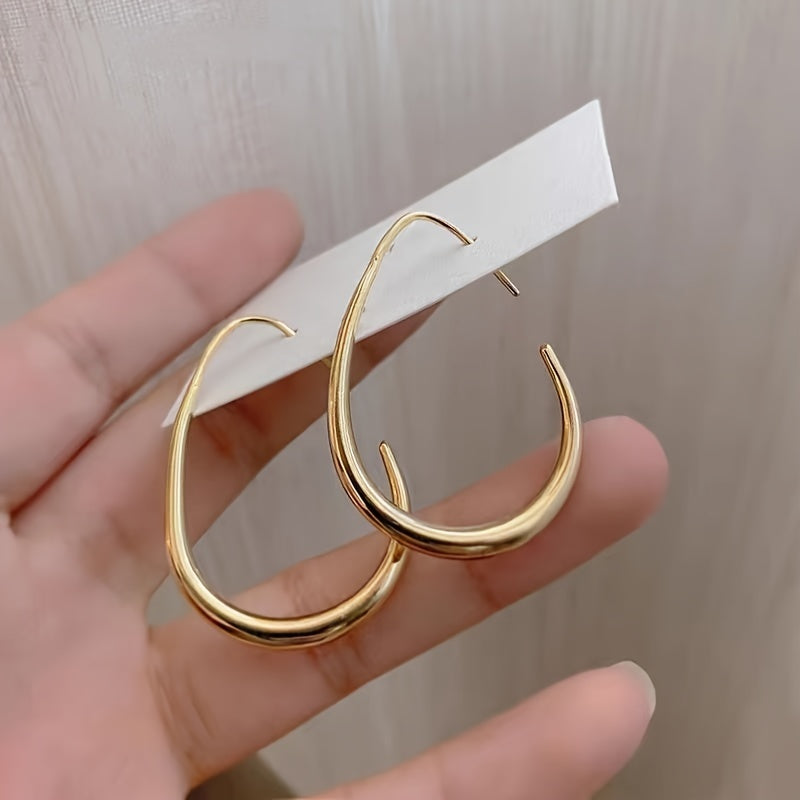 Amelie - Gyldne dropp-hoops