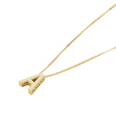 Leah - Kedja med initialbokstav i 18k guld