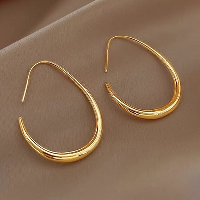 Amelie - Gyldne dropp-hoops