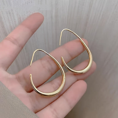 Amelie - Gyldne dropp-hoops