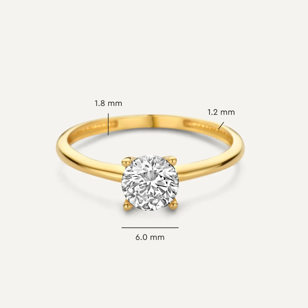 Thea - El Playa-ring i 18 karat guld