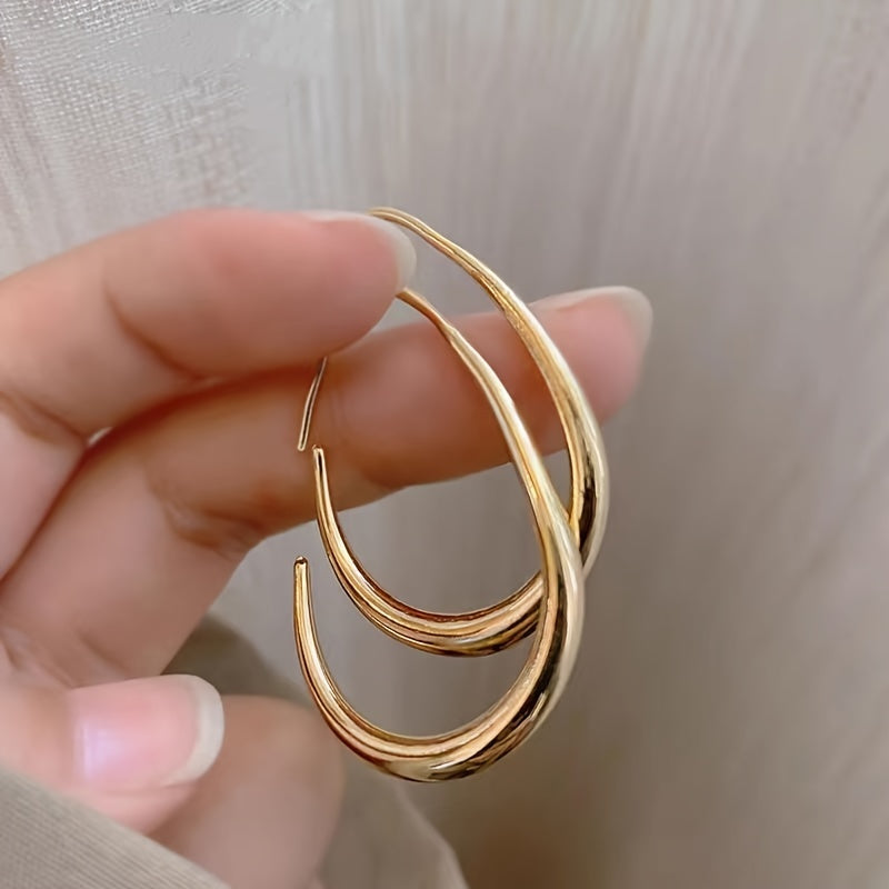 Amelie - Gyldne dropp-hoops