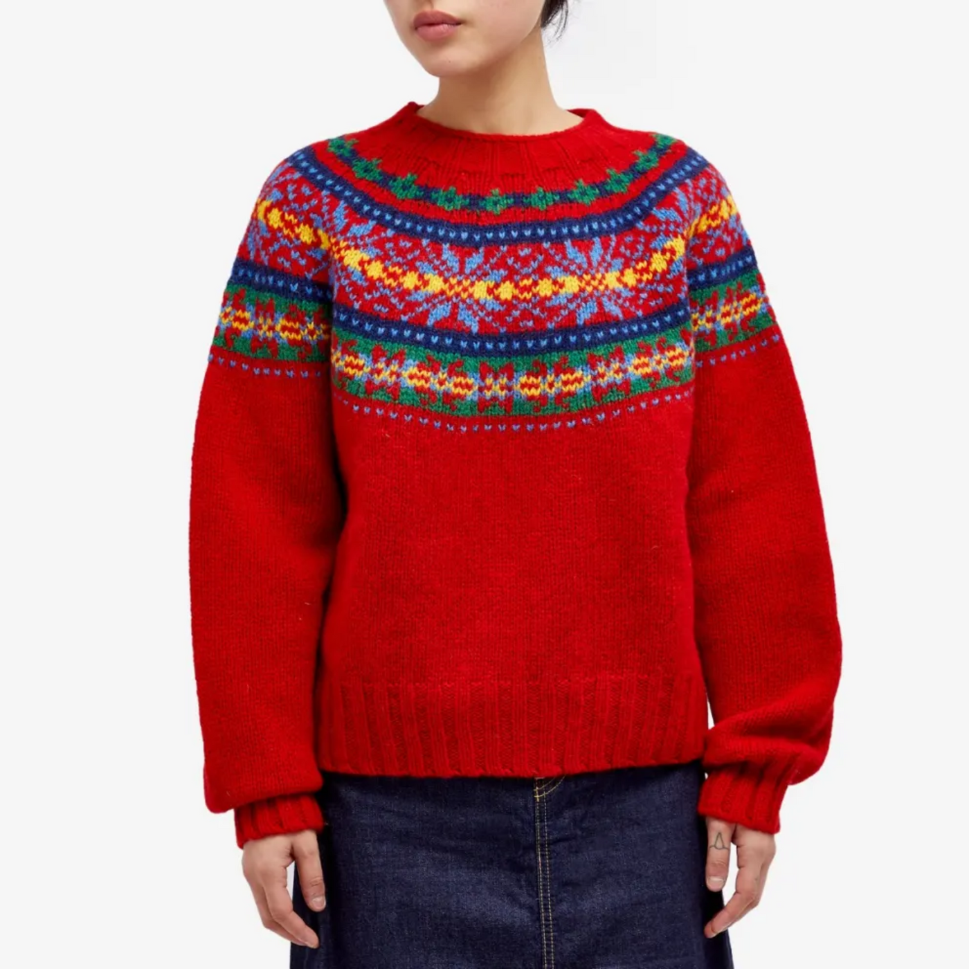 Stickad Fair Isle-tröja – Sprid Värme och Glädje Med Stil