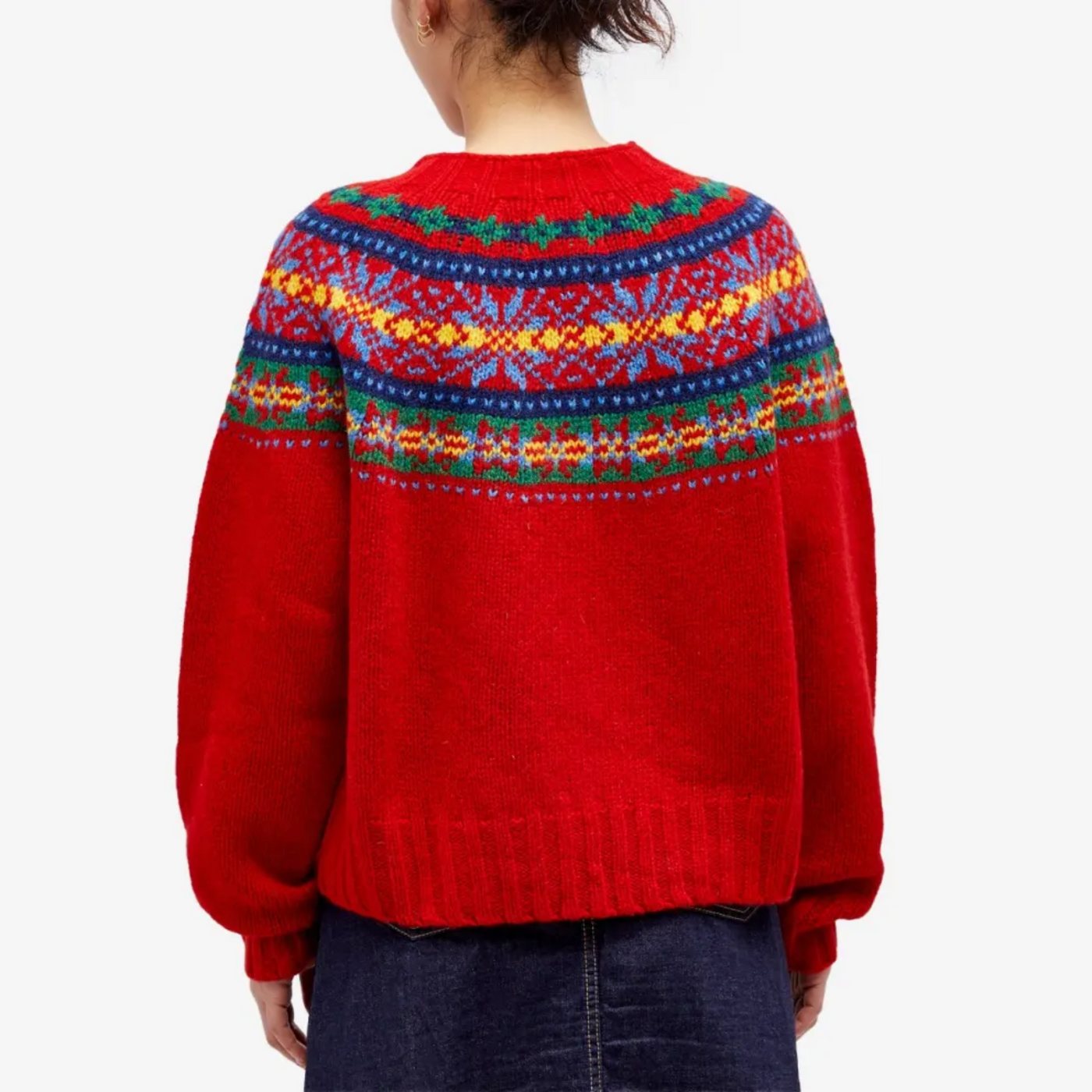 Stickad Fair Isle-tröja – Sprid Värme och Glädje Med Stil