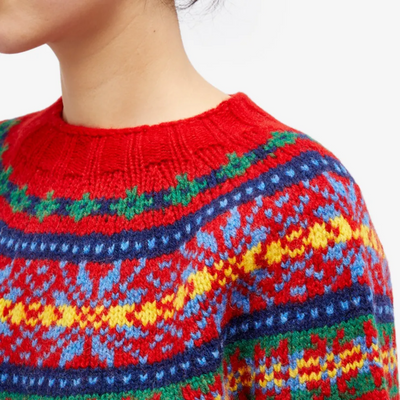 Stickad Fair Isle-tröja – Sprid Värme och Glädje Med Stil