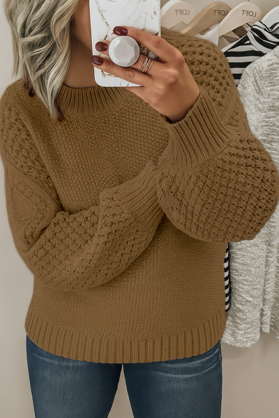 Chunky Knit Sweater – Avslappnad värme med vardagscharm
