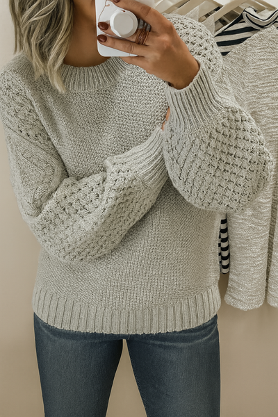 Chunky Knit Sweater – Avslappnad värme med vardagscharm