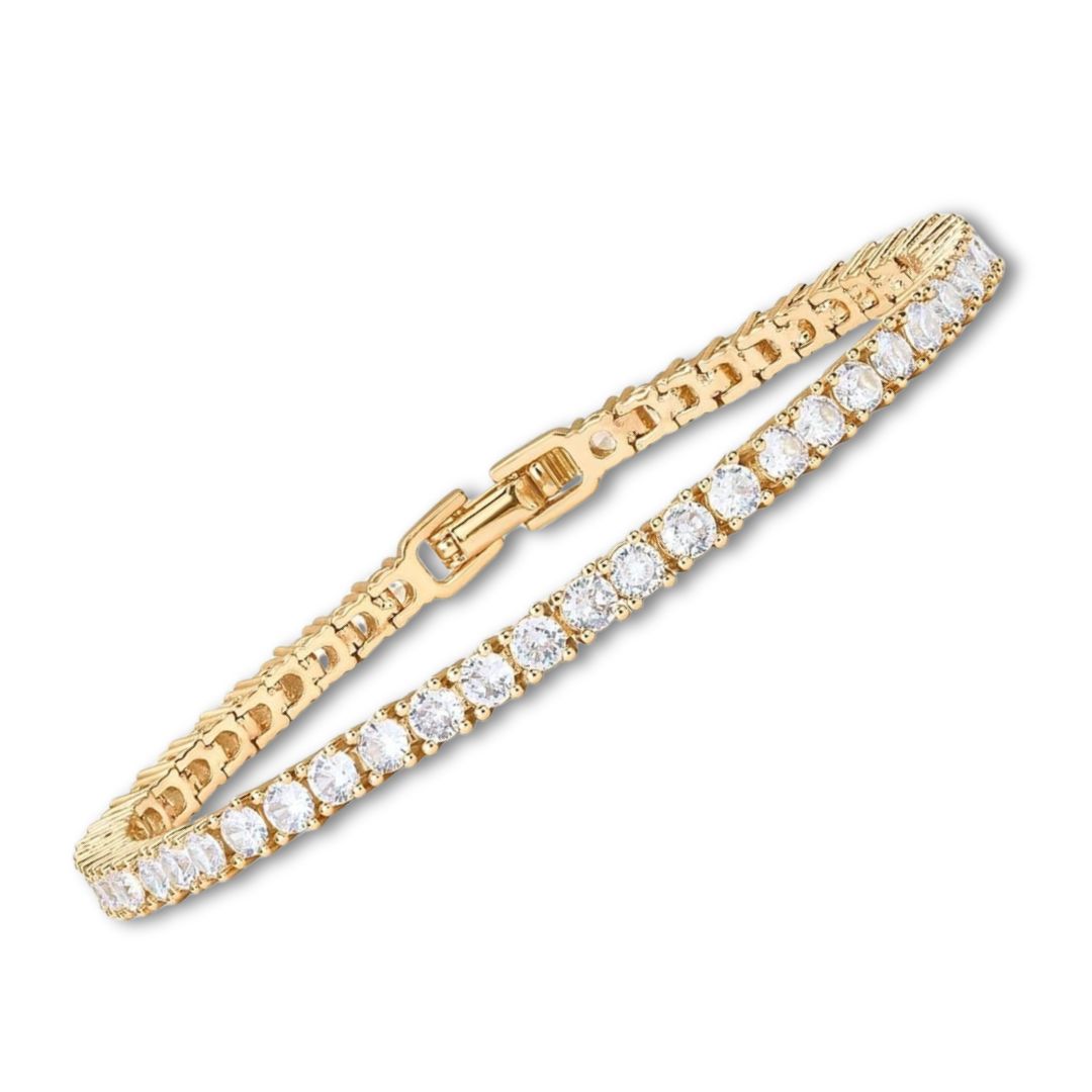Wilma – Tennisarmband med moissanit i 18k guld