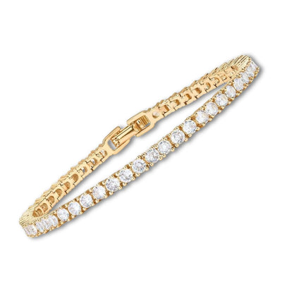 Wilma – Tennisarmband med moissanit i 18k guld