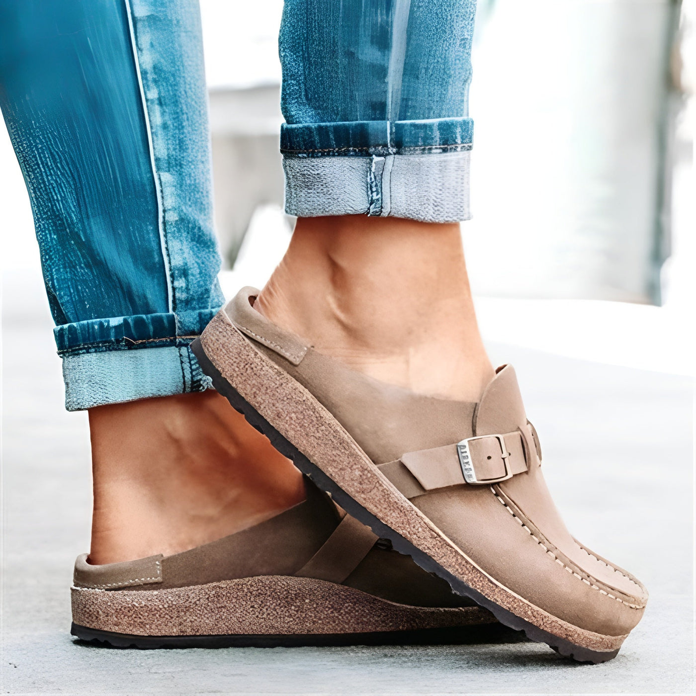 Stefania – Bekväma slip-in sandaler casual
