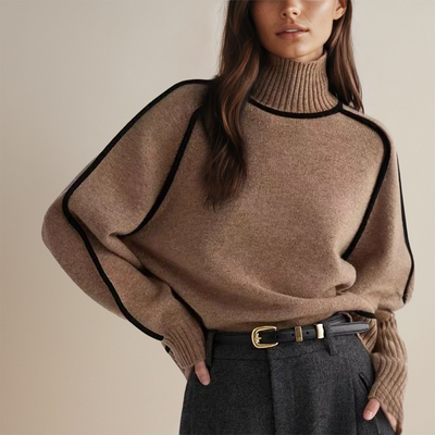 Polotröja med eleganta kontraster – Tidlös stil för modern sofistikation