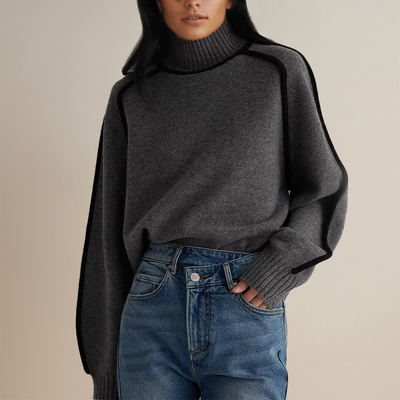 Polotröja med eleganta kontraster – Tidlös stil för modern sofistikation
