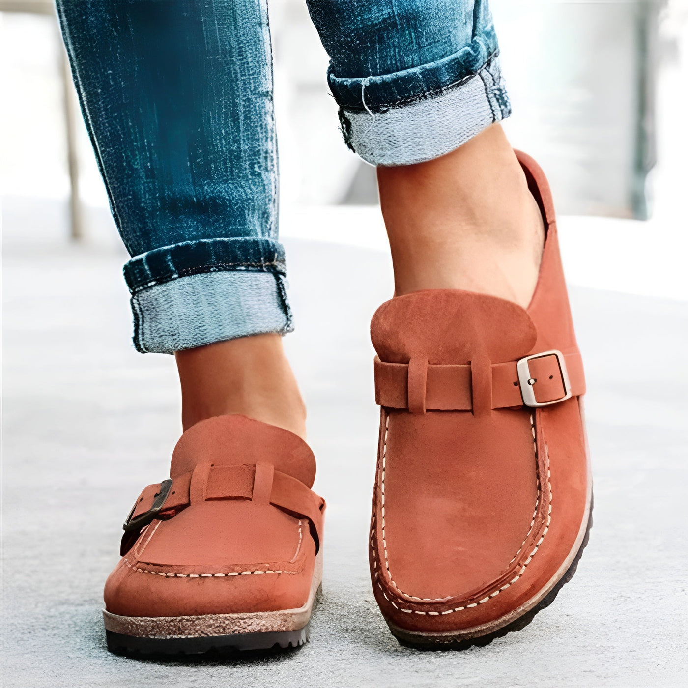 Stefania – Bekväma slip-in sandaler casual