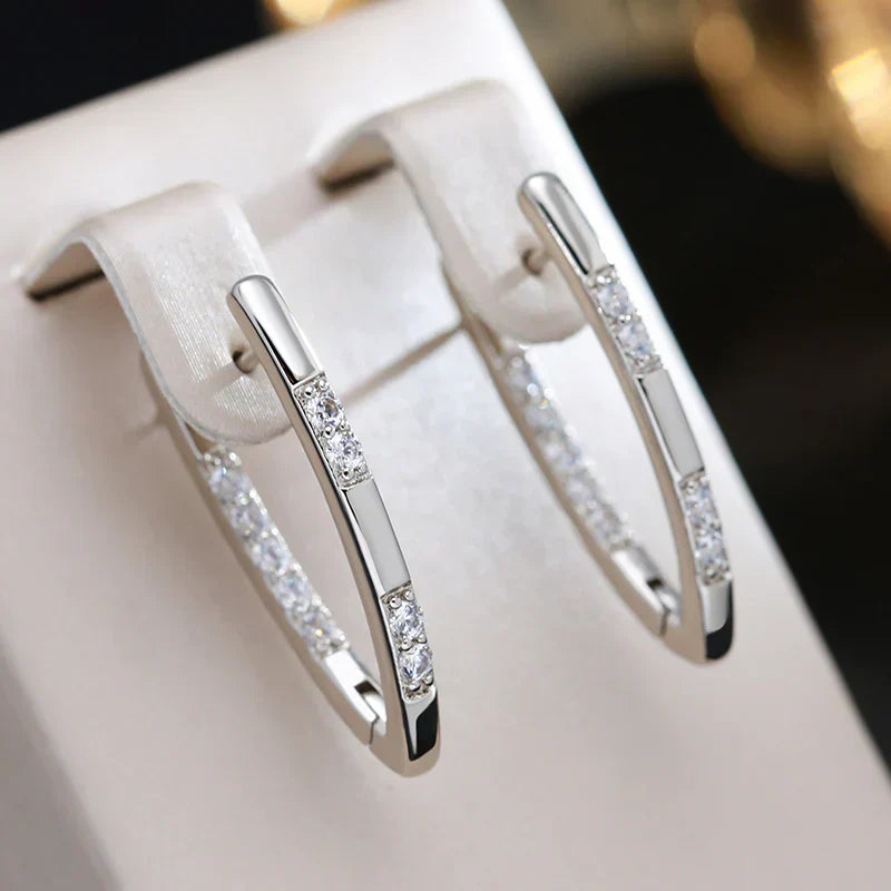 Eleganta Zirkoniaörhängen i Guld
