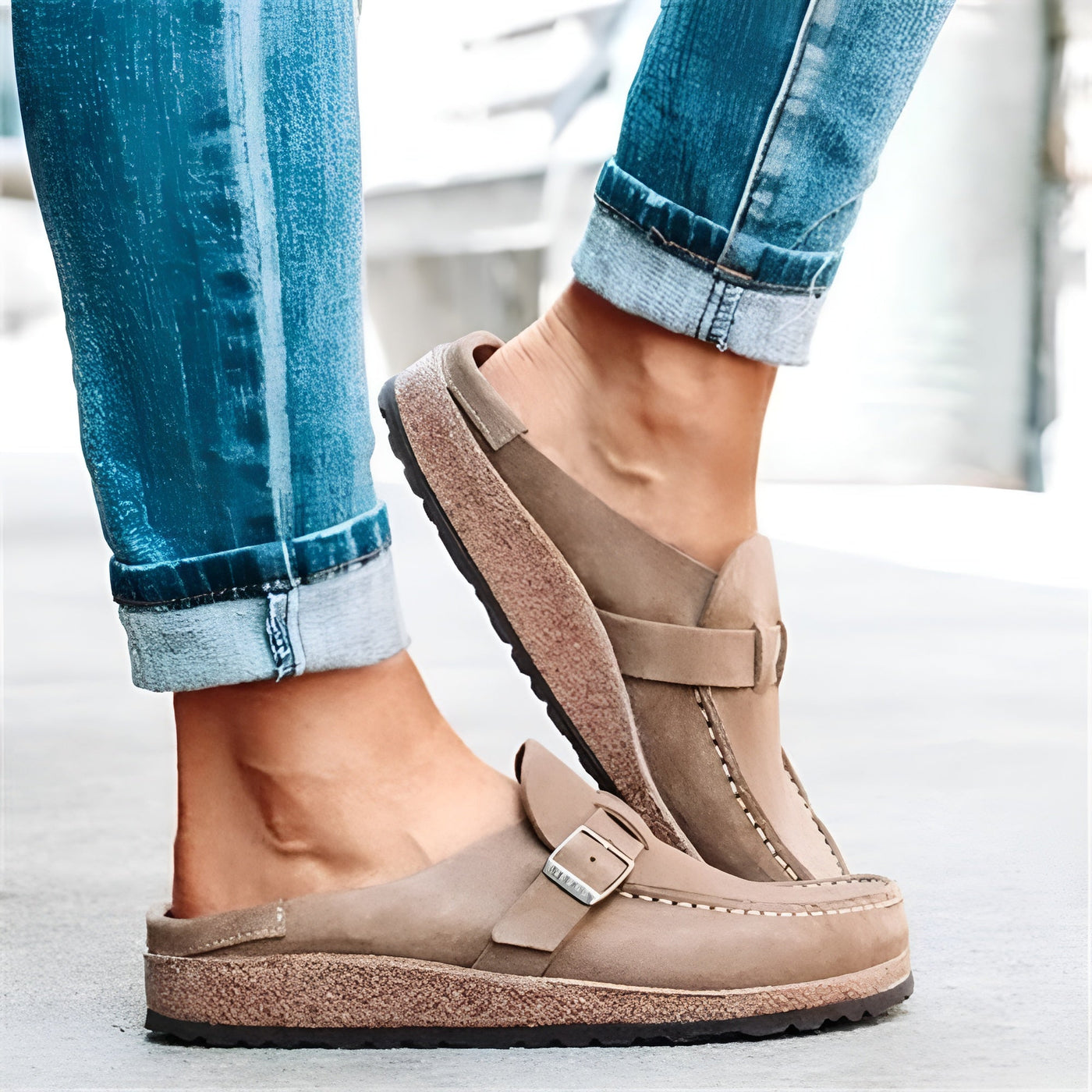 Stefania – Bekväma slip-in sandaler casual